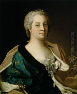 Kaiserin Maria Theresia Mit Der Habsburgischen Hauskrone by Etienne Liotard