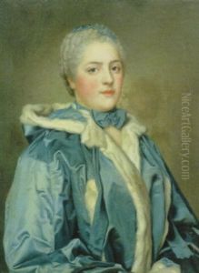 Portrait De Femme Au Manteau Bleu