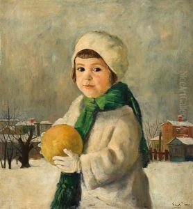 Madchen Mit Gelbem Ball