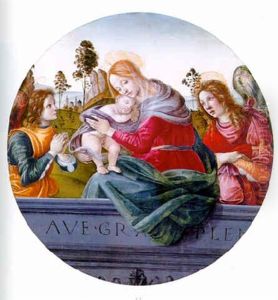 The Madonna And Child With Two Angels by Filippino Lippi
