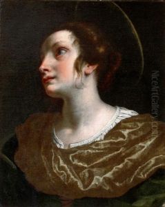 Tete De Sainte Catherine by Lorenzo Lippi