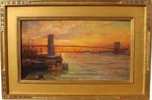 Brooklyn Bridge Nyc by William Henry Lippincott