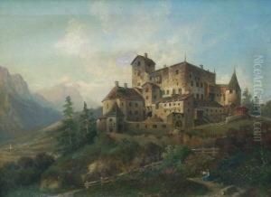 Mittelalterliche Burganlage In Bayern by Hermann Bennekenstein