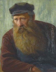 Portrat Eines Bartigen Mannes Portrat Eines Bartigen Mannes