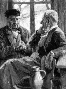 Wirt In Der Apfelweinschaft Mit Gast by Johannes (Prof.) Lippmann