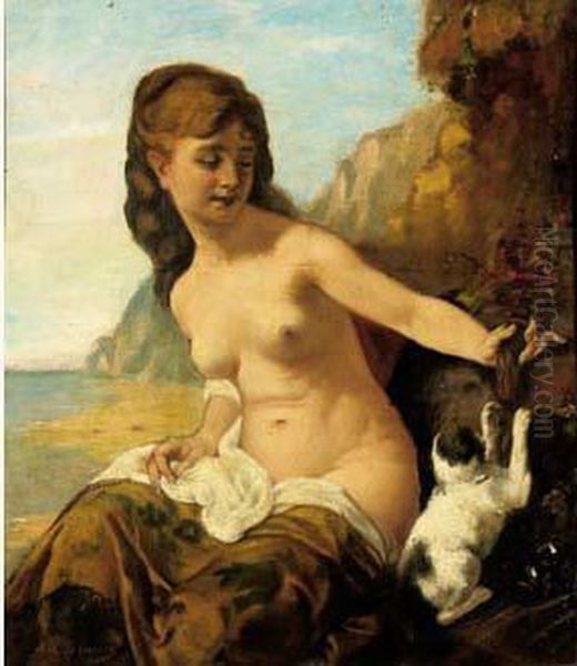 Jeune Fille Au Chat - view 1