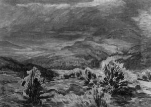 Bergige Landschaft by Karl Friedrich Lippmann