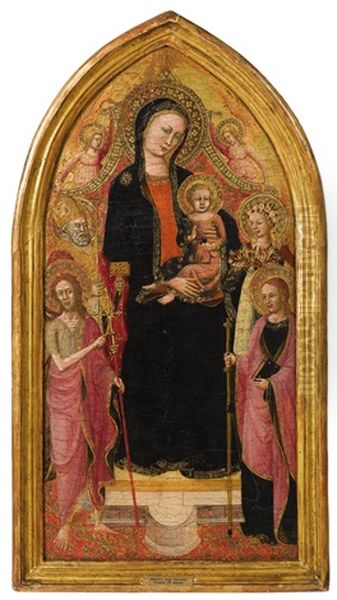 Madonna And Child Enthroned With Saints And Angels - view 1