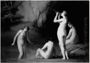 Baigneuses Au Bord De L'eau