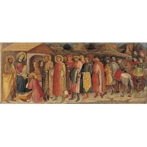 The Adoration Of The Magi (a Predella Of An Altarpiece)