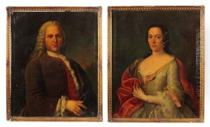 Der Frankfurter Handelsmann Thomas Von Stockum Und Seine Gemahlin Frau Von Stockum (pair)