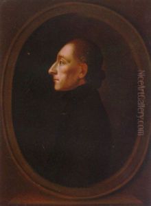 Portrait Of A Gentleman (johann Kasper Lavaterre?) In A Black Jacket by Johann Heinrich Lips