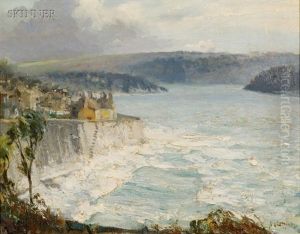 Stormy Weather, St. Mawes At Cornwell by Guy Lipscombe