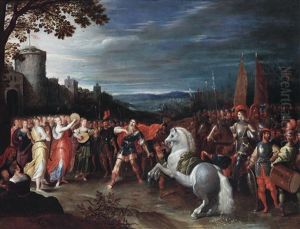 Jephta Erblickt Seine Tochter by Pieter Lisaert IV