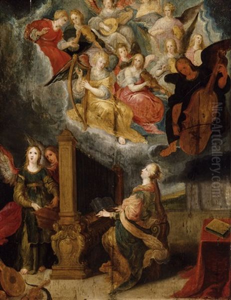 St. Cecilia And Musical Angels - view 1