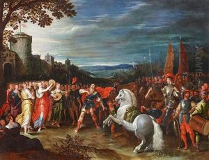 Jephta Erblickt Seine Tochter by Pieter Lisaert