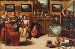Le Cabinet Diamateur (or Allegorie Des Cinq Sens)