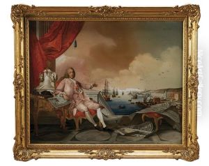 Marques De Pombal Com Os Planos Da Reconstrucao De Lisboa