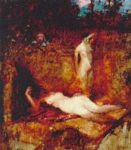 Landschaftsidylle by Reinhold Lischka