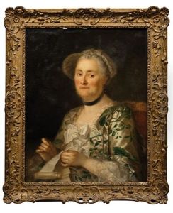 Portrait De Femme Au Travail