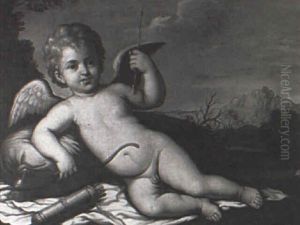 Cupid With Bow And Arrow by Anna Dorothea Lisiewski