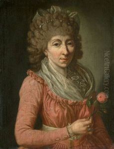 Bildnis Einer Dame, Eine Rose Haltend