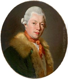 Bildnis Eines Herrn Mit Gepuderter Perucke Und Fuchspelz