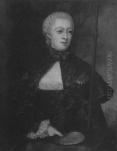 Bildnis Der Grafin Juliane Wilhelmine Von Bose, Geb. Grafin Zu Putbus, Als Pilgerin by Christian Friedrich Reinhold Lisiewski