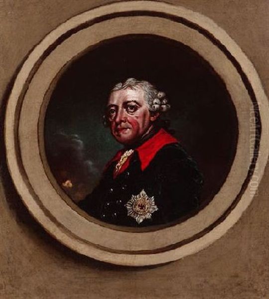 Portrat Friedrich Des Grosen Im Rund - view 1