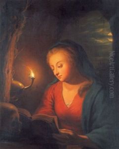 Die Hl. Maria Magdalena In Der Grotte (after Godfried Schalcken)