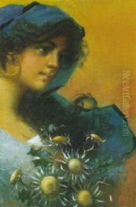 Donna Con Fiori by Arnaldo de Lisio
