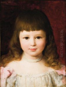 Petite Fille Aux Noeuds Roses
