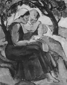 Lesende Madchen by Herrmann Lismann