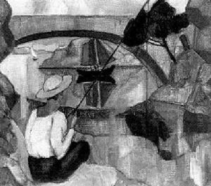 Angler An Der See by Herrmann Lismann