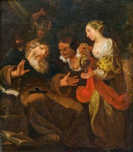 Die Versuchung Des Hl. Antonius by Johann Liss