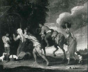 Peasants At A Wayside Shrine