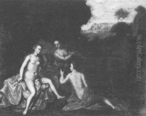 Drei Grazien In Felsiger Landschaft