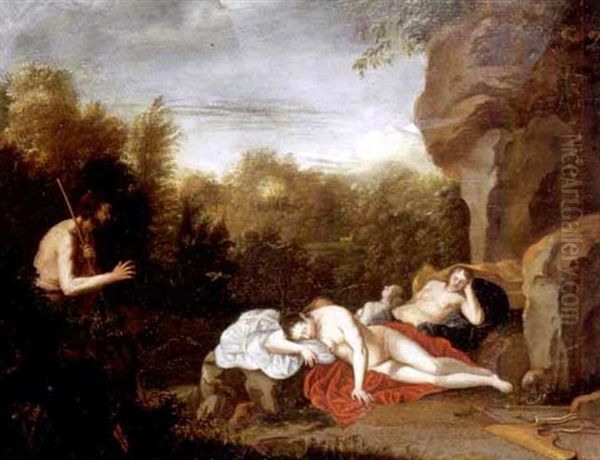 Actaeon Surprising Diana And A Nymph - view 1