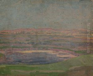 Kuste In Lilatonen (+ Kustenlandschaft; 2 Works) by Friedrich Lissmann