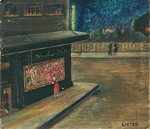 Untitled - Street Scene by William Lister-Lister