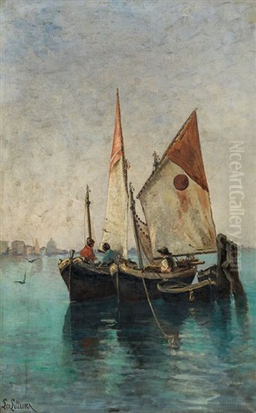 Fishing Boats In The Lagoon Of Venice - view 1