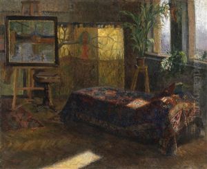 Mein Kunstleratelier In Abbazzia by Leontine (Lea) von Littrow
