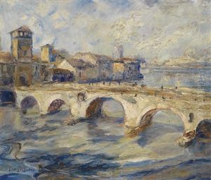 Ponte Pietra Mit Wachturm In Verona/etsch