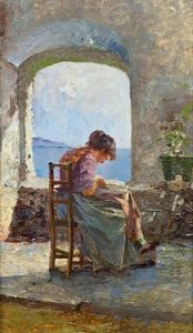 Frau Am Fenster Frau Am Fenster