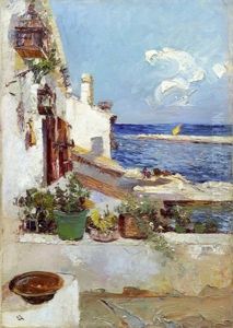 Blick Von Der Terrasse by Leontine (Lea) von Littrow