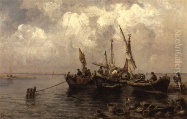 Fischerboote Am Meeresufer - view 1
