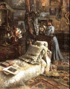 Im Atelier by Leontine (Lea) von Littrow