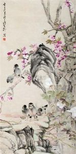 Bird And Flowers by Liu Bin