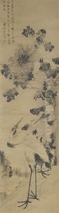 Two Cranes by Liu Xiling