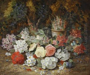 Still Life With Flowers by Henry John Livens